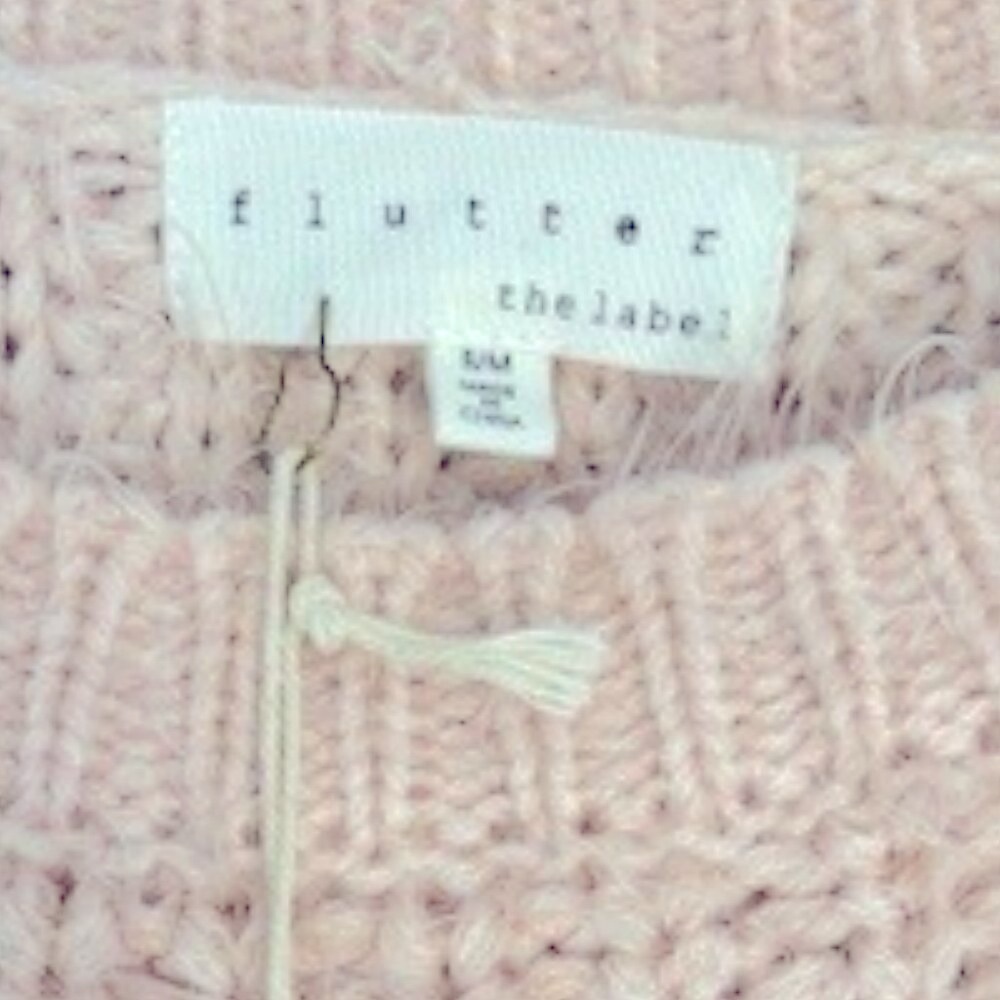 NWT ultra soft light pink mohair cropped sweater 🧸💗 - Picture 5 of 5